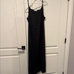 Elegant Black Slip Maxi Dress